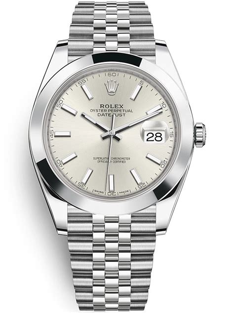 rolex men's automatic watch silver dial 126300ssj|Rolex datejust 41 reviews.